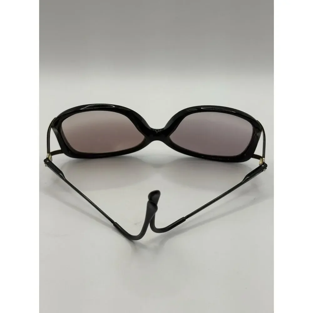 BerDel Oversized Sunglasses Black Gold Gradient Women Italy